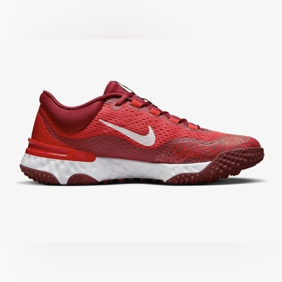 Nike Alpha Huarache Elite 4 Turf Red Baseball Shoes [DJ6523-616] Men’s NWOB - Picture 3 of 10